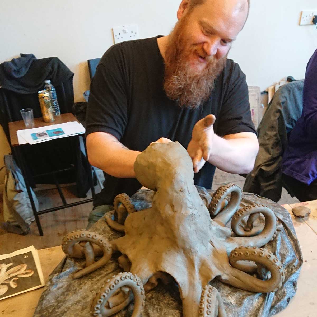 Creating a large Octopus on the weekend workshop