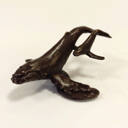 David Meredith - Humpback whale and Calf Miniature Bronze