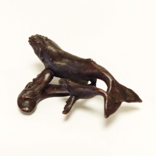 David Meredith - Humpback whale and Calf Miniature Bronze