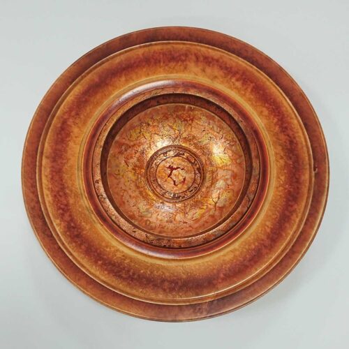 Dennis Hales - Golden Sycamore Plate with Gilt