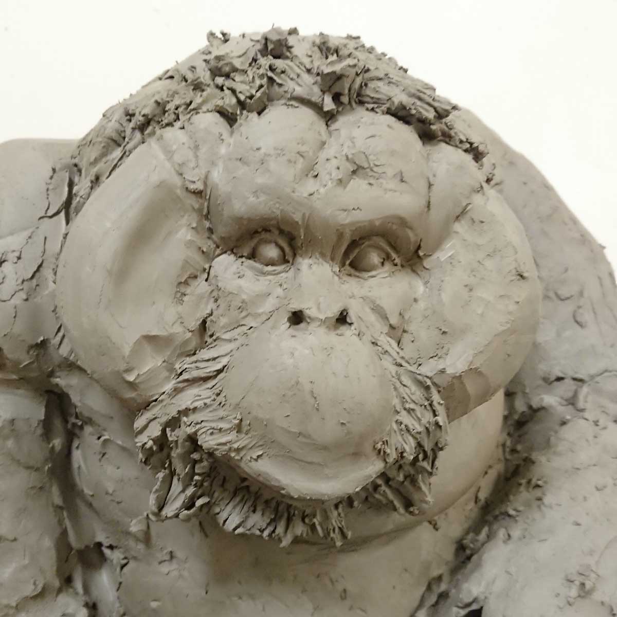 Julian Jardine - Making the Orangutan detailing the face