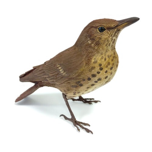 Karen Fawcett - Thrush Ceramic with pewter legs