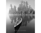Peter Bowers - Canoe & Mist, Basshaunt Lake